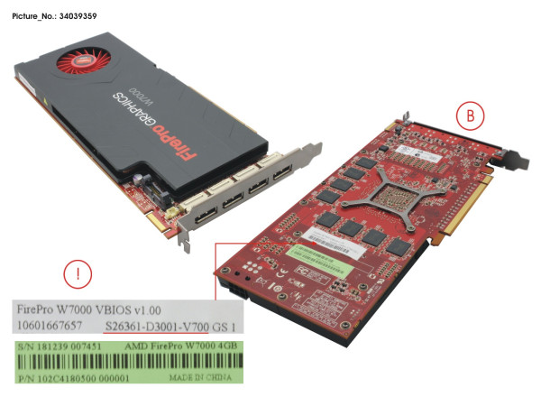 VGA AMD FIREPRO W7000 4GB PCI-E X16