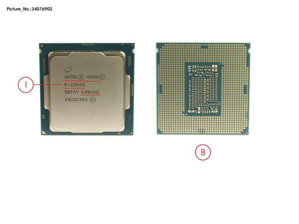 CPU XEON E-2244G 3,8GHZ 71W